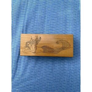 Vintage Rubber Mermaid Stamp